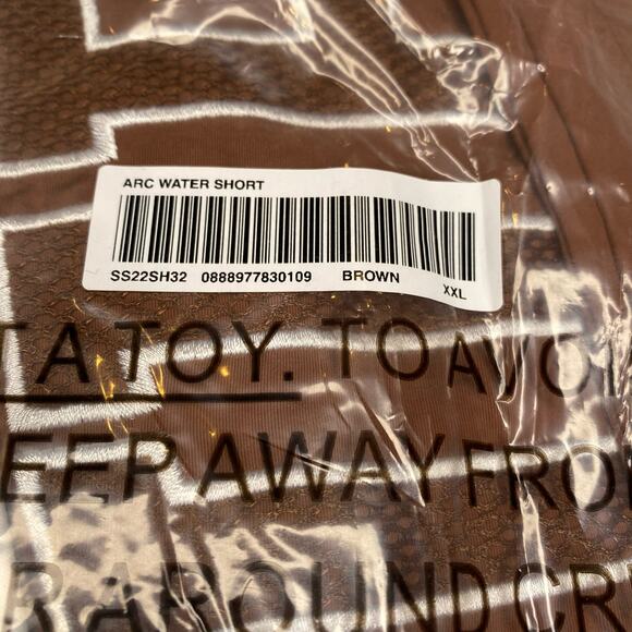 Supreme Arc Water Short Brown SS22 Size XXL 2XL - Picture 4 of 5